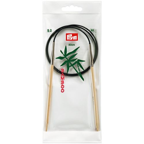 Kruhové pletacie ihlice Prym Bamboo 80 cm, veľkosť 5,0