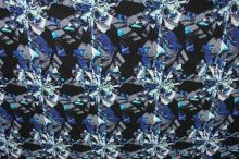 Bavlna modrý abstrakt š.145