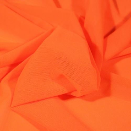 Elastický tyl N3749 neonově oranžový, š.165