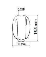 Koncovka plast - tmavě modrá (1)