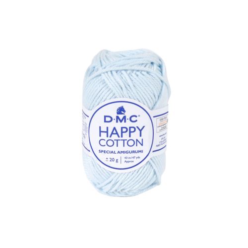 Priadza HAPPY COTTON 20g, svetlo modrá - odtieň 765
