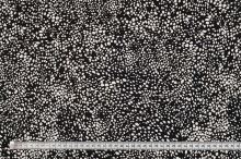 Úplet N5764 černý, bílé drobné skvrny, š.150