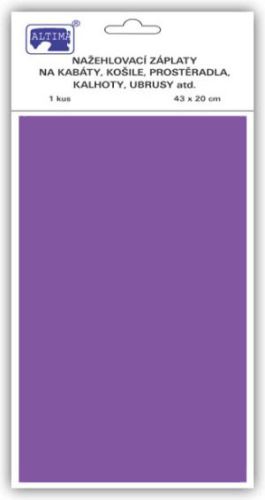 Klasická nažehlovací záplata fialová, 43x20 cm, 1ks