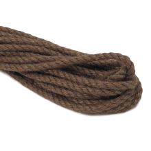 Jutový provaz hnědý, š.6 mm,10m