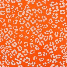 Softshell neonově oranžový, reflexní zvířecí vzor, š.145