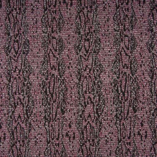 Úplet žakár vínovo-šedý, strieborný lurex, š.145