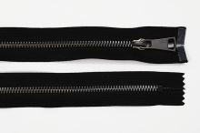 Zip kovový 6mm tmavý nikl, délka 16cm (nedělitelný) (1)