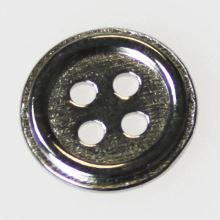 Knoflík stříbrný K18-2, průměr 11 mm.