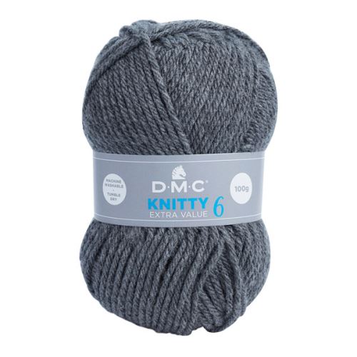 Priadza KNITTY 6 100g, šedá - odtieň 786
