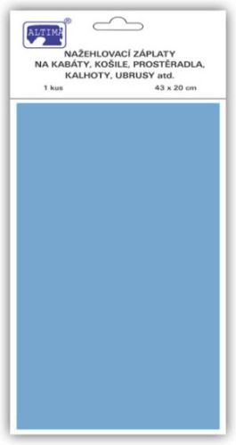 Klasická nažehľovací záplata svetlo modrá, 43x20 cm, 1ks