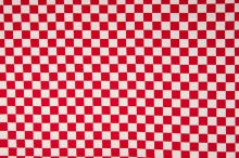 Úplet 21763, červeno-biela väčší šachovnice, š.150