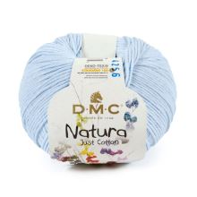 Priadza NATURA Just Cotton 50g, blankytne modrá - odtieň 05
