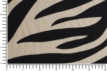 Šatovka ARIANNA, béžovo-černá zebra, š.150 (6)
