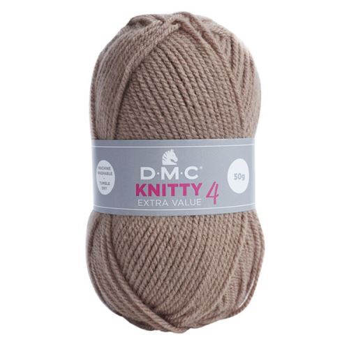 Priadza KNITTY 4 50g, svetlo hnedá - odtieň 927