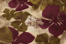 Šatovka béžovo-hnědá, fialový květ, š.145