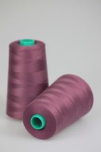 Nit KORALLI polyesterová 120, 5000Y, odstín 3285, růžová-fialová
