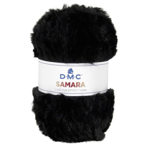 Priadza SAMARA 100g, čierna - odtieň 401