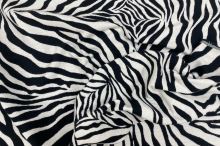 Dekoračná látka krémovo-čierna zebra, š.275