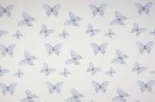 Úplet 21779 bílý, modří motýlci, š.145