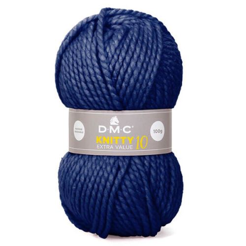 Priadza KNITTY 10 100g, tmavo modrá - odtieň 971