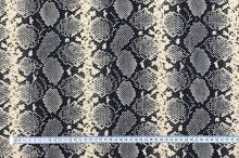 Šatovka krémovo-šedá, hadí vzor, š.145