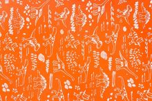 Softshell neonově oranžový, reflexní vzor dinosaurů, š.145