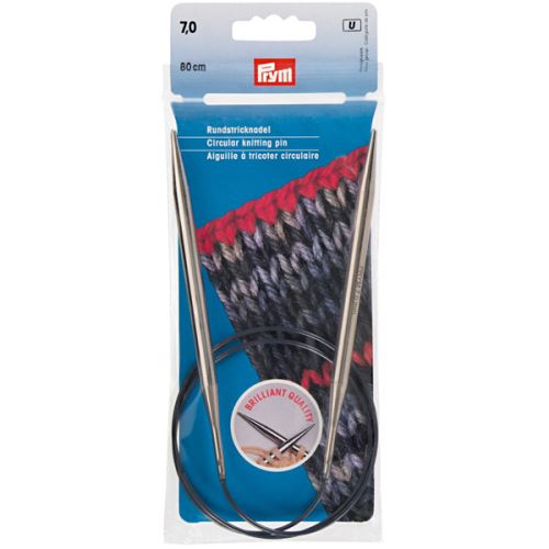 Kruhové pletací jehlice Prym 80 cm, velikost 7,0