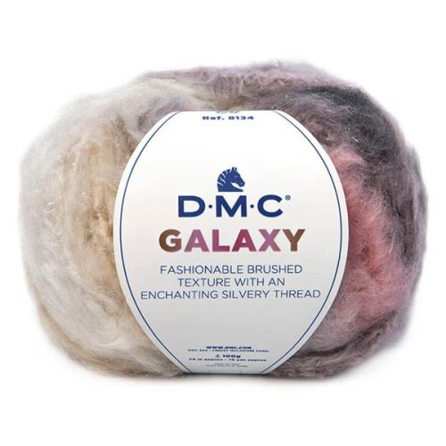 Priadza GALAXY 100g, šedoružová - odtieň 455