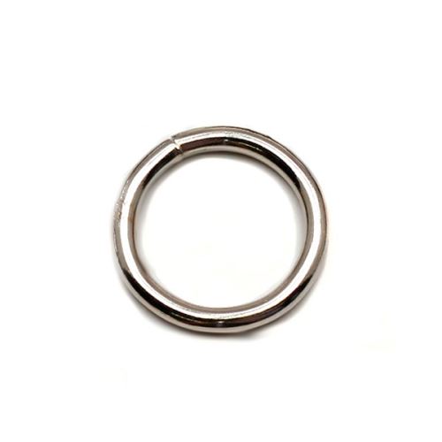 Kovový kroužek stříbrný, průměr 16mm
