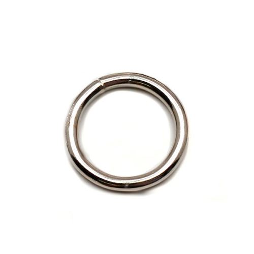 Kovový krúžok strieborný, priemer 16mm