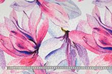 Šatovka N5906 žakárová, růžovo-fialové květy, š.145