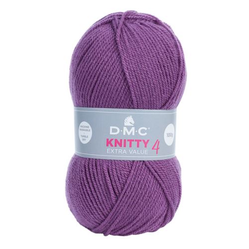 Priadza KNITTY 4 100g, fialová - odtieň 701