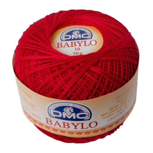 Priadza Babylo 50g, sila 10, malinová - odtieň 321