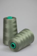 Nit KORALLI polyesterová 120, 5000Y, odstín 6730, šedá-zelená