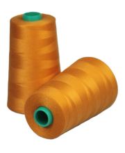 Niť KORALLI polyesterová 120, 5000Y, odtieň 2140, oranžová (1)