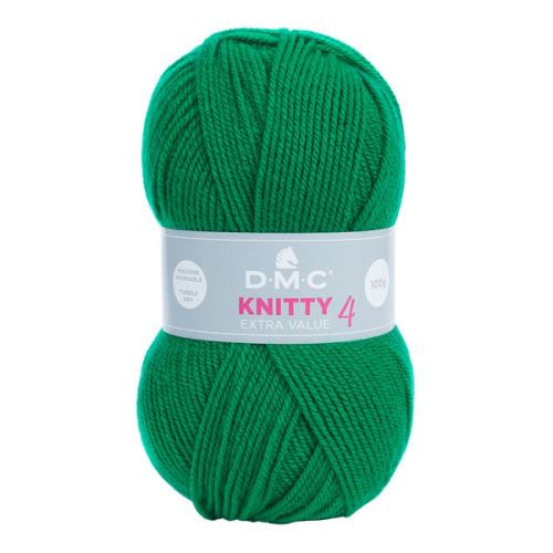 Priadza KNITTY 4 100g, zelená - odtieň 916