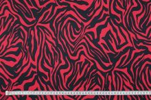 Úplet N5770, červeno-černá zebra, š.150